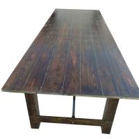 Rustic Farm Table on Tapered Legs